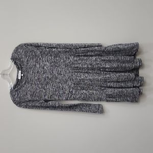 Lou & Grey Ruffle Tiered Heather Grey Dress